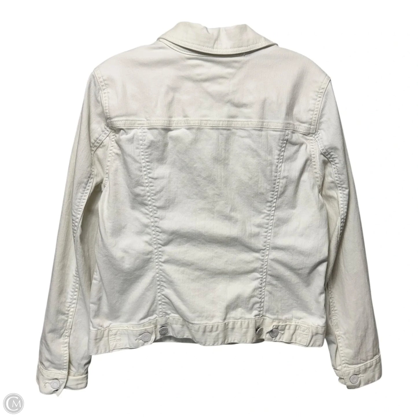 Jacket Denim By Tommy Hilfiger In White, Size: L