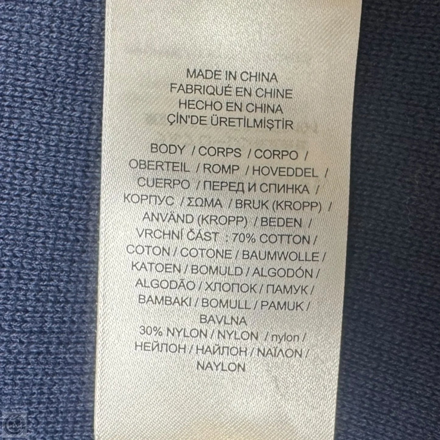 Belted Combed Cotton-Blend Blazer By Lauren By Ralph Lauren In French Navy, Size: 3x