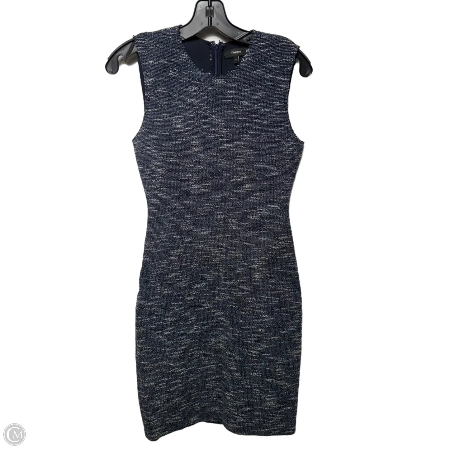 Eano Branson Melange
Knit Sheath Dress By Theory In Blue, Size: S