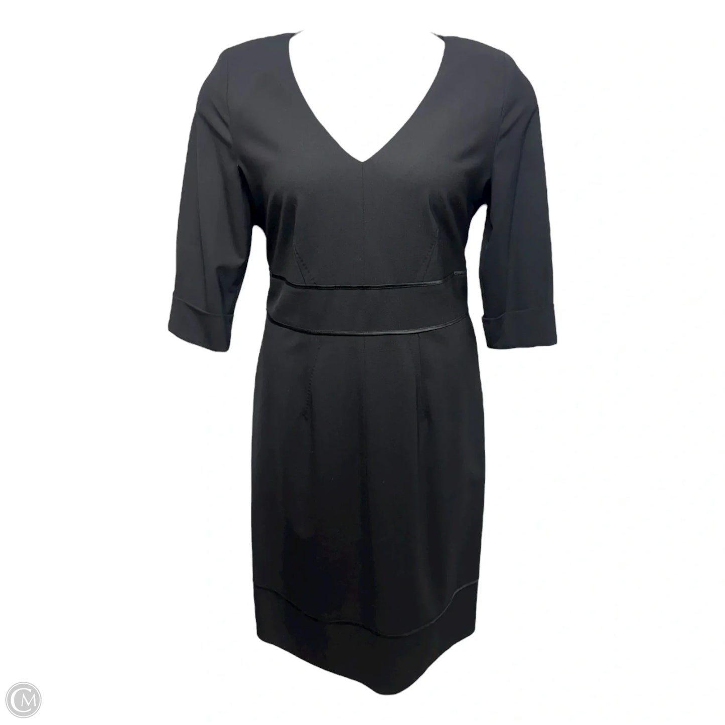 Wool Dress Casual Midi By BOSS by Hugo Boss In Black, Size: L