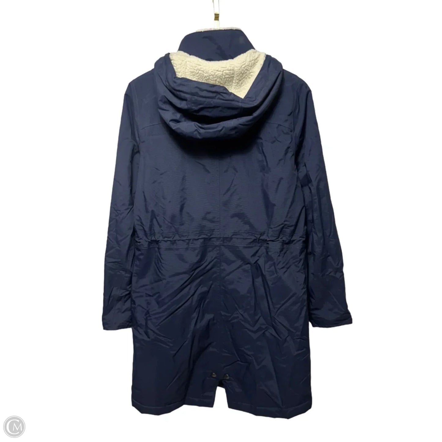Coat Raincoat By Eddie Bauer In Navy, Size: S