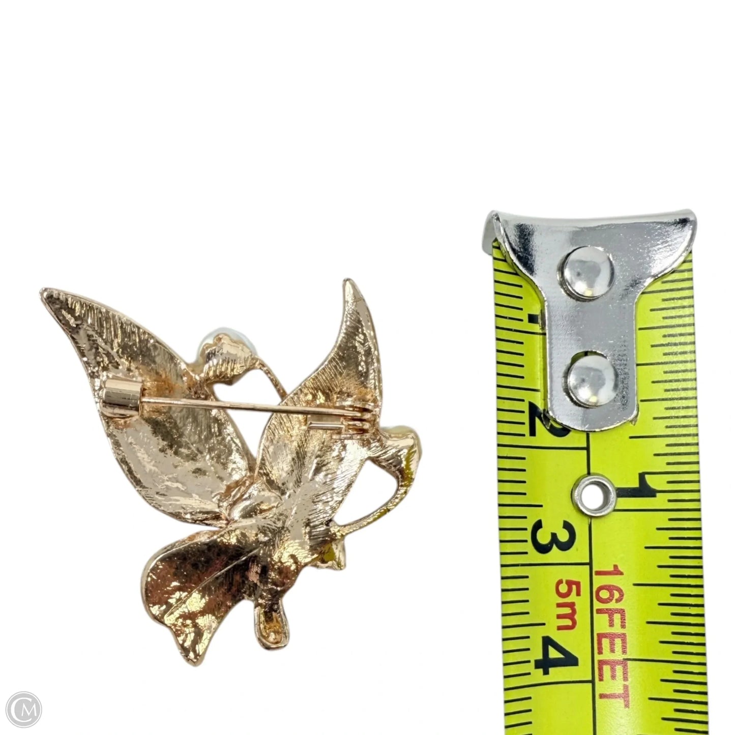 Jeweled Butterfly Brooch Pin