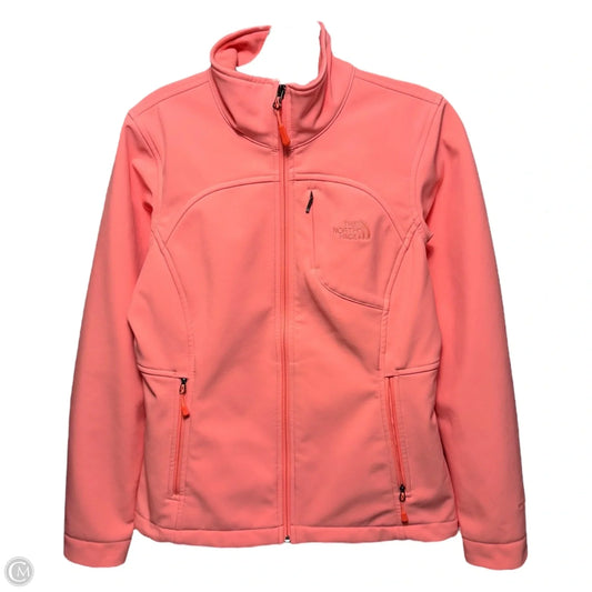 Athletic Jacket By The North Face In Peach, Size: S