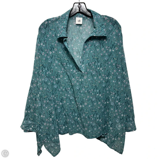 Top Long Sleeve By Cabi In Floral Print, Size: S