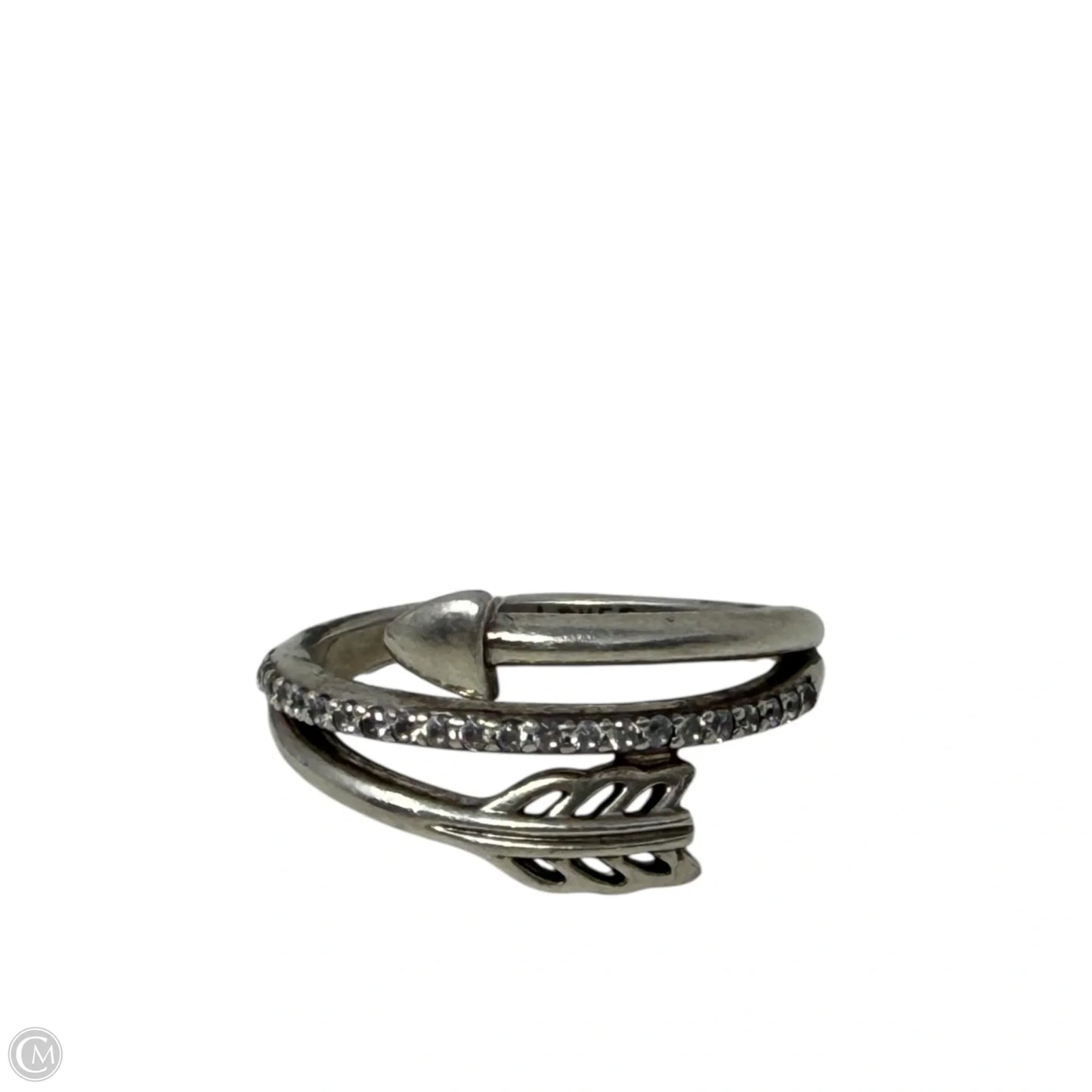 Sterling Silver & CZ Sparkling Arrow Ring By Pandora, Size: 6
