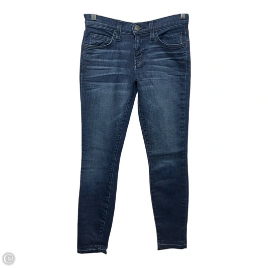 Jeans Skinny By Current Elliott In Blue Denim, Size: 0/24