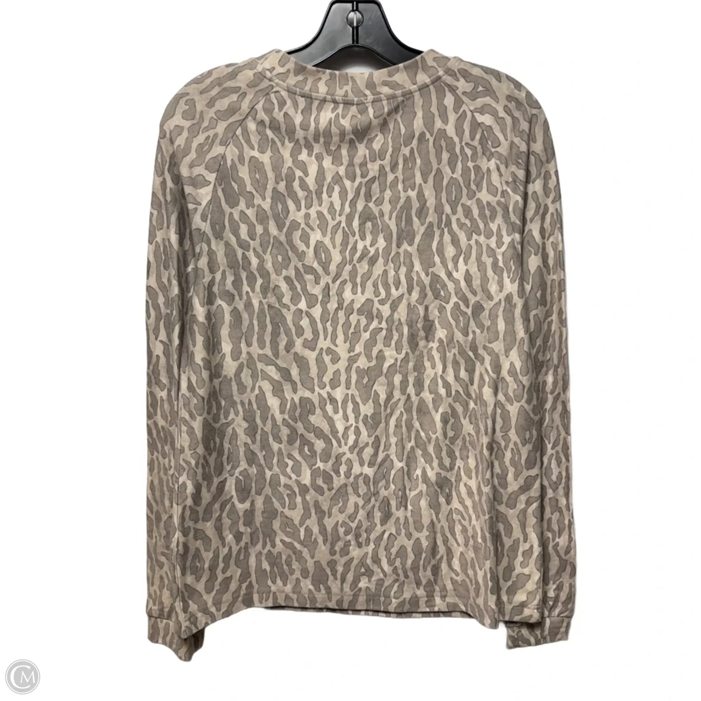Athletic Top Long Sleeve Crewneck By Varley In Animal Print, Size: S