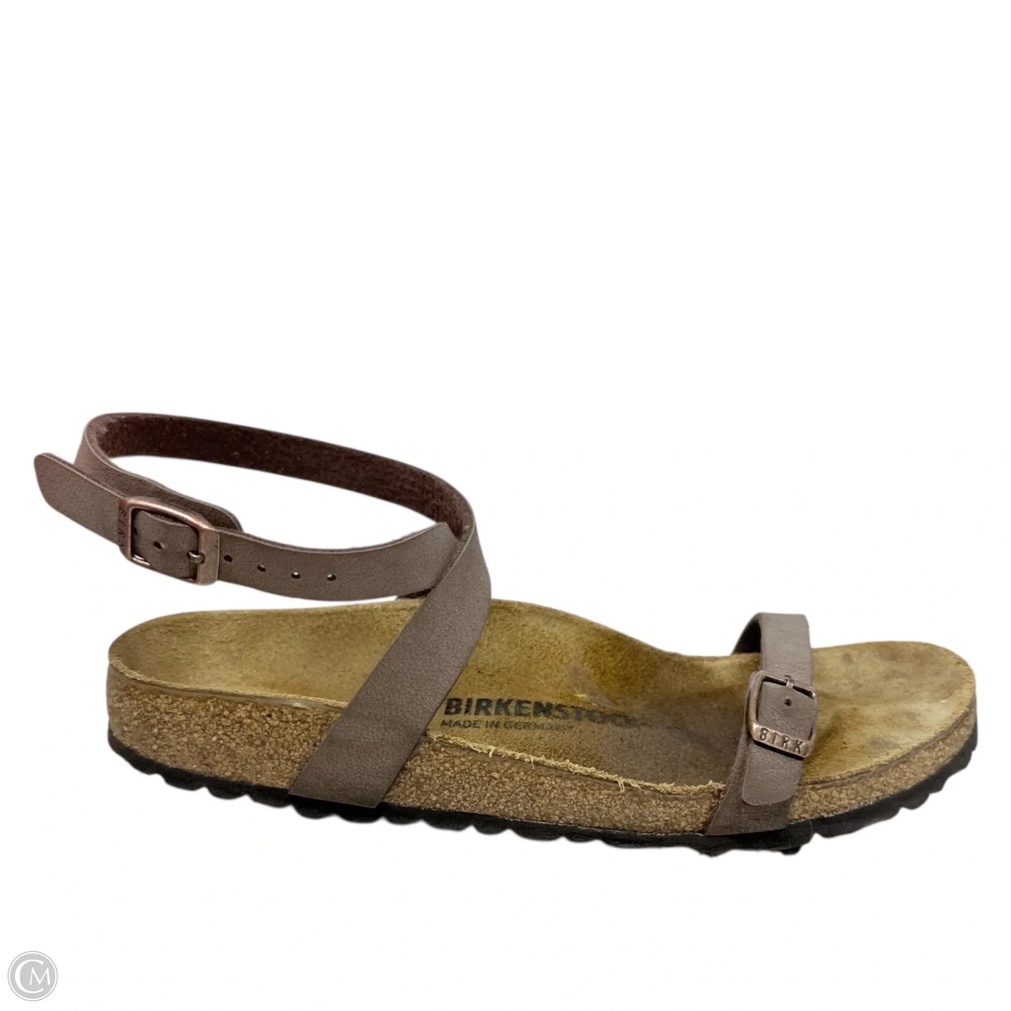 Yara Oiled Leather Habana Sandals Birkenstock In Brown, Size: 8