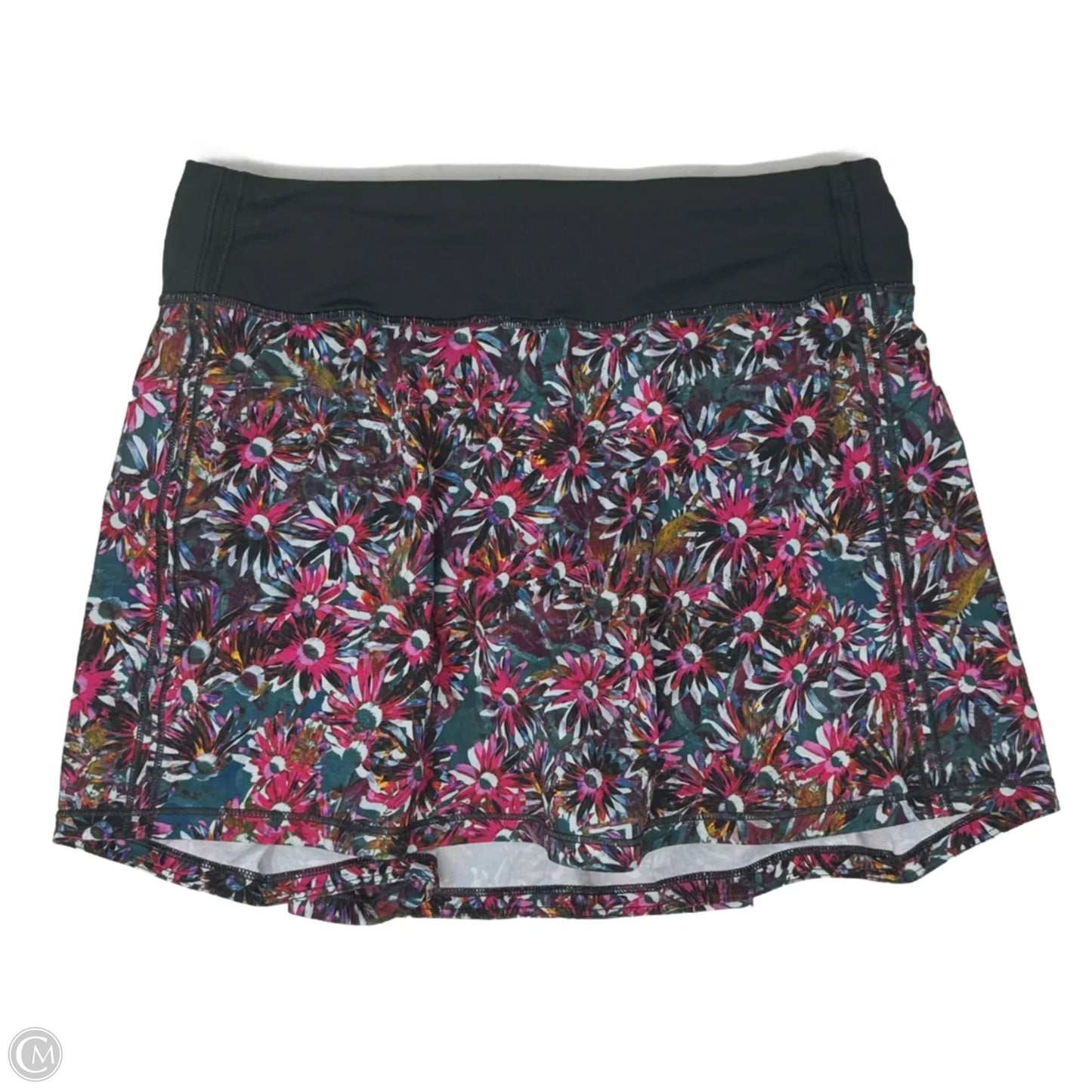Athletic Skort By Lululemon In Floral Print, Size: 4