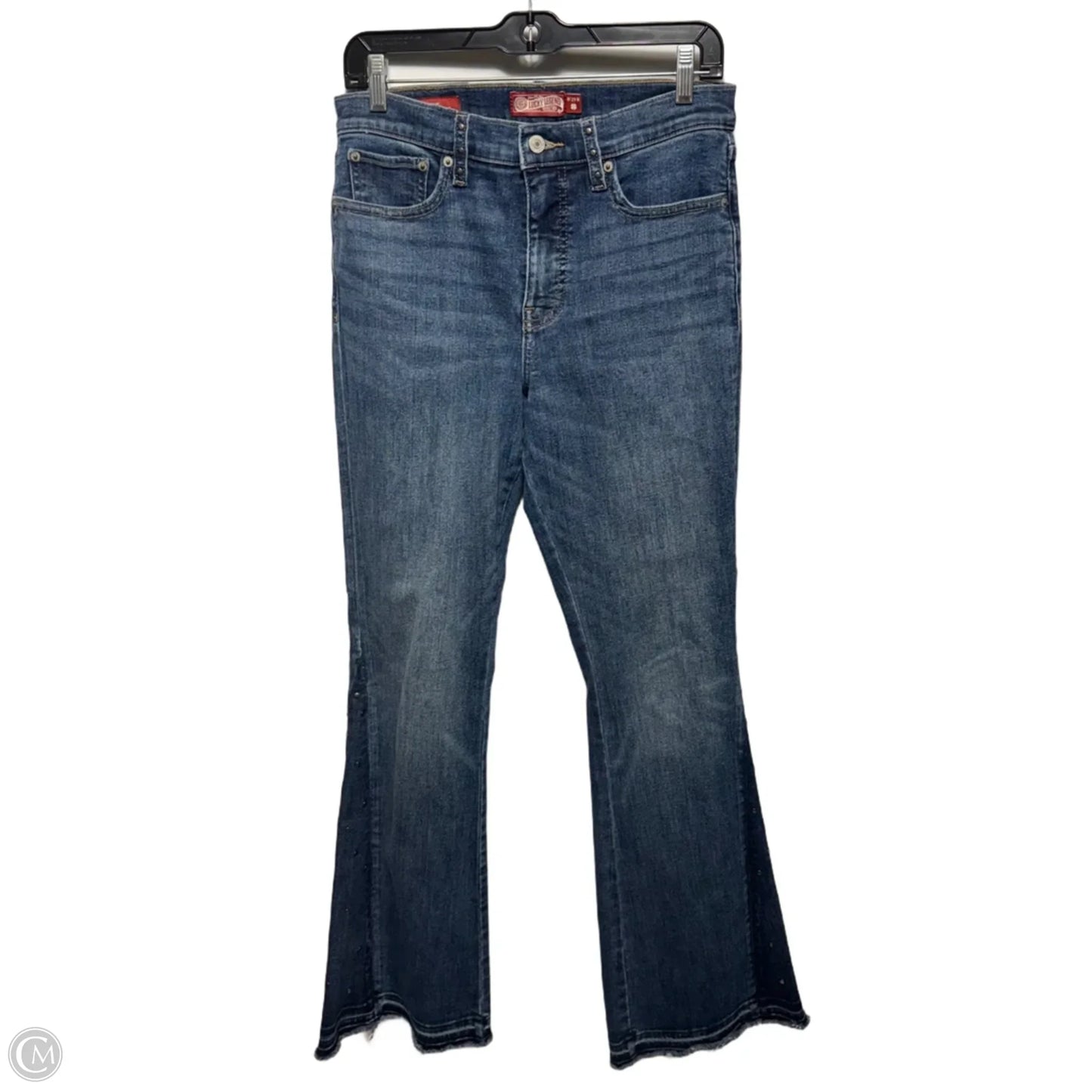 Lucky Legend Studded High Rise Stevie Flare By Lucky Brand In Gypsy, Size: 8