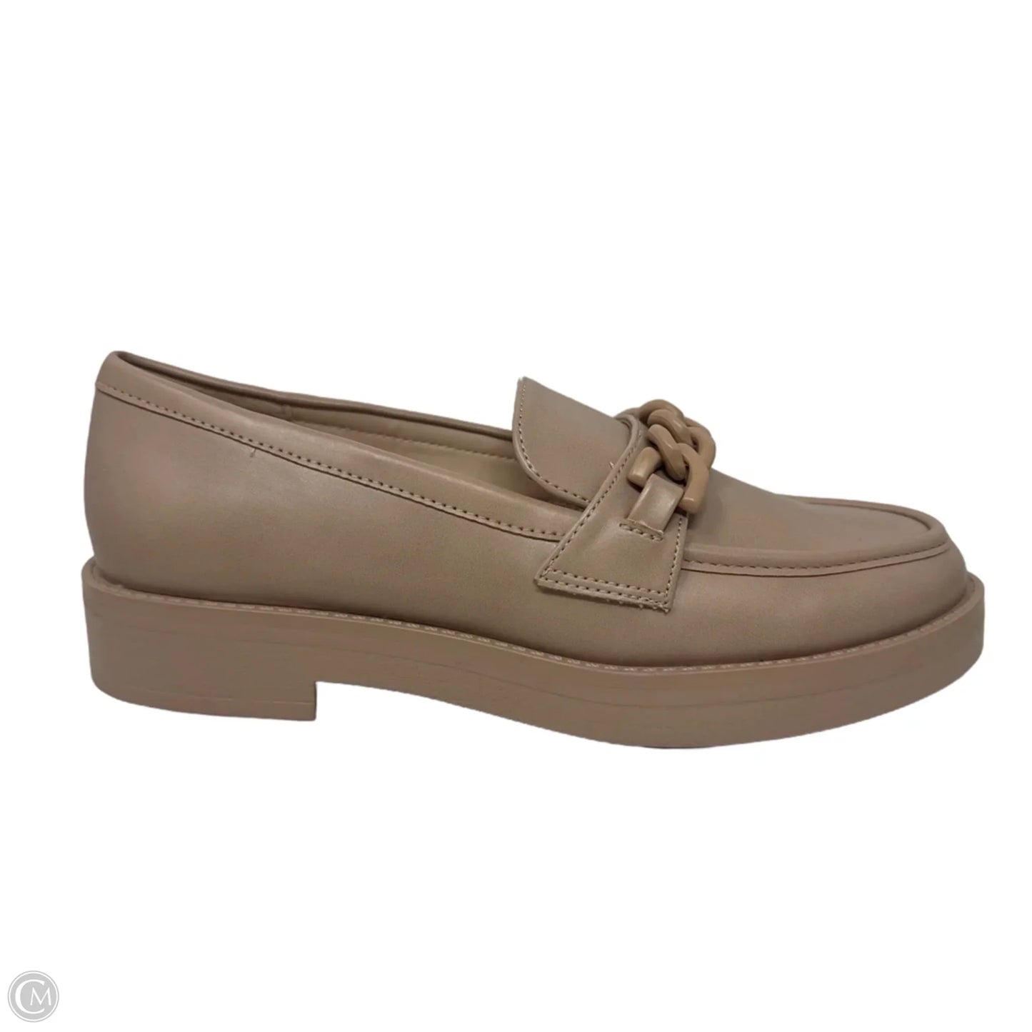 Chain Loafer Shoes Flats By Marc Fisher In Tan, Size: 6.5