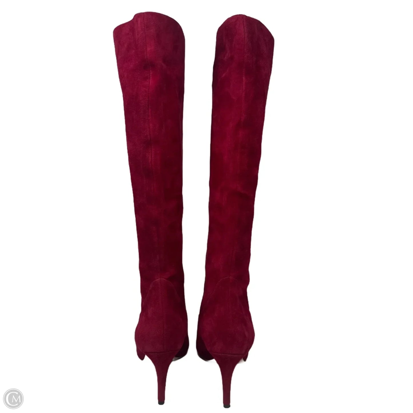 Suede Boots Knee Heels By Via Spiga In Red, Size: 8