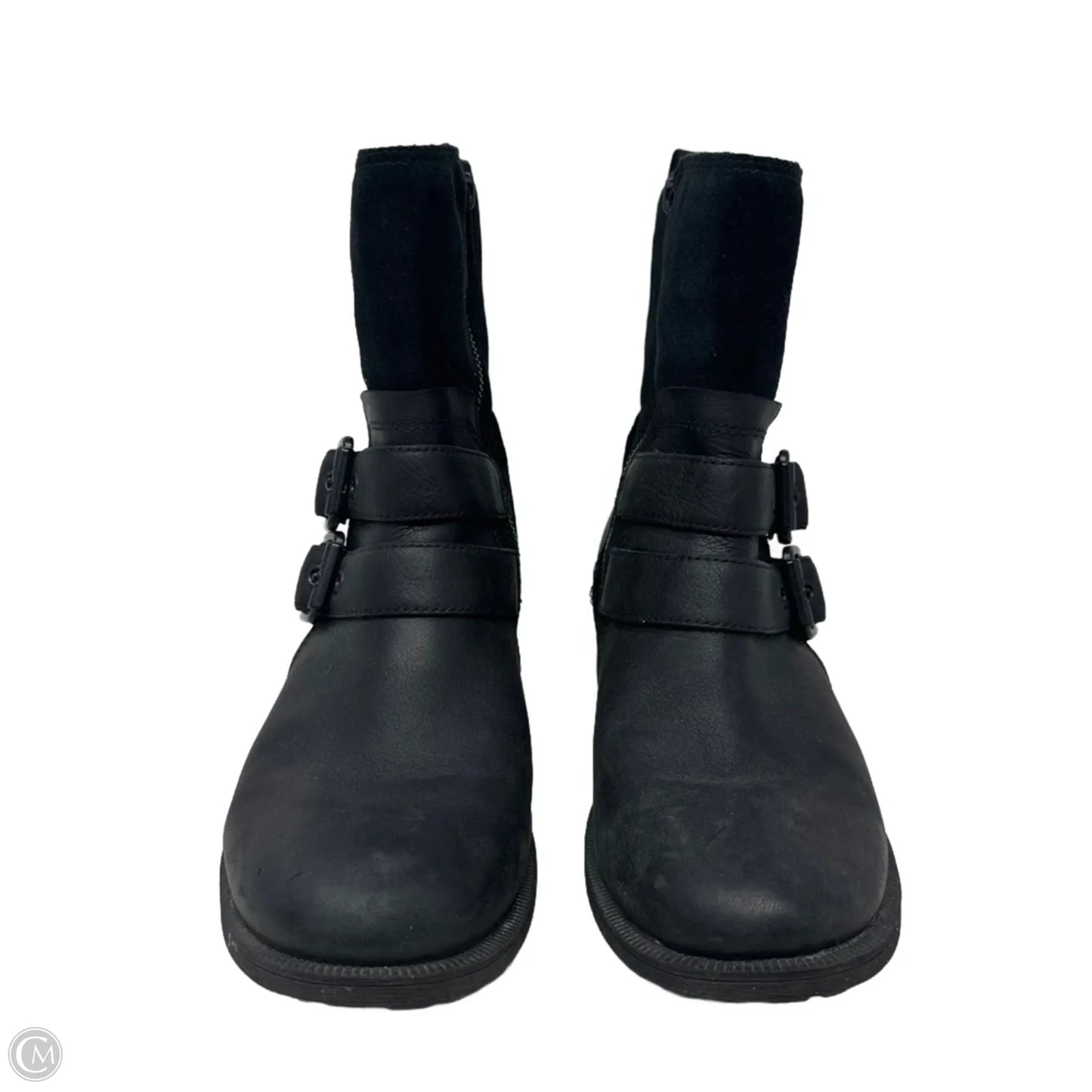 Wilde Moto Boots Designer By Ugg In Black, Size: 8