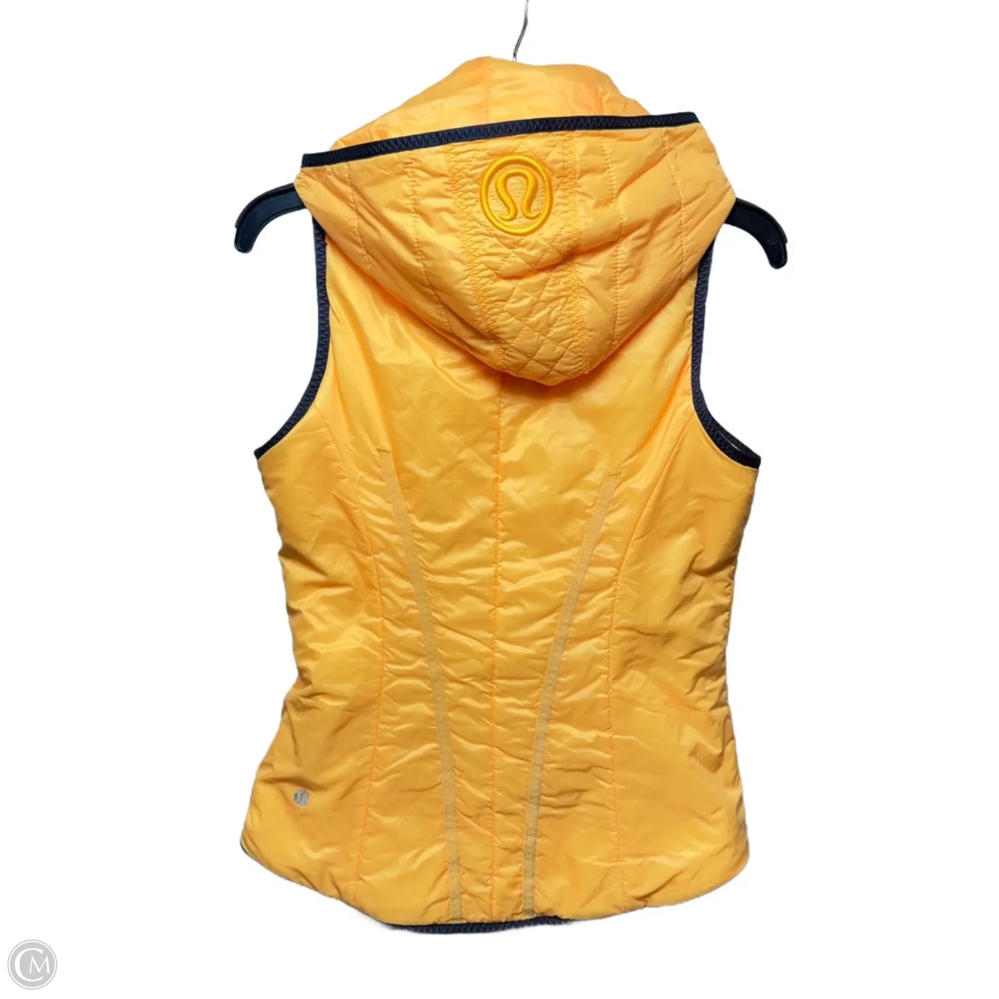 Fleece Lined Hooded Glacier Vest By Lululemon In Yellow, Size: 6