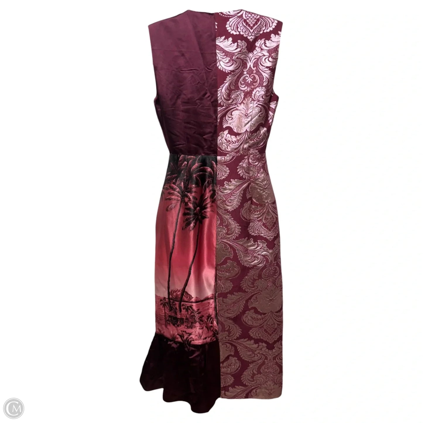 Zip Wrap Cocktail Dress By Christian Pellizari In Red, Size: M (estimated)
