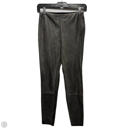 Faux Leather Pants Leggings By Lysse In Grey, Size: S