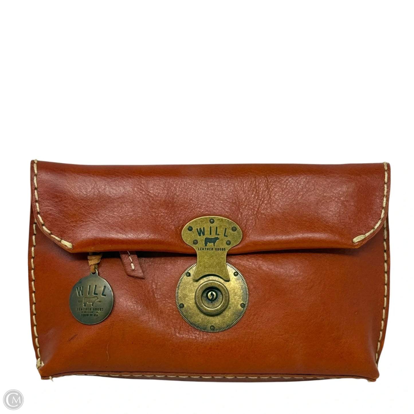 Eva Clutch Leather By Will Leather Goods, Size: Medium