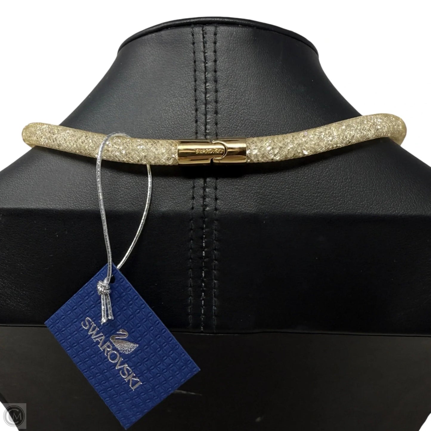 Stardust Crystal Mesh Choker Necklace Designer By Swarovski