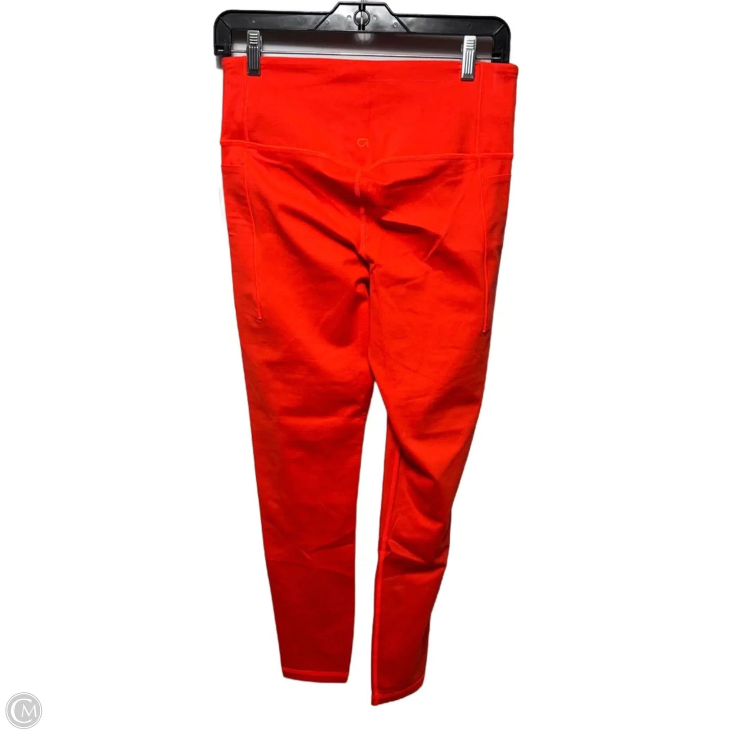 High Rise Standard Full Length Athletic Leggings By Gapfit In Orange, Size: M