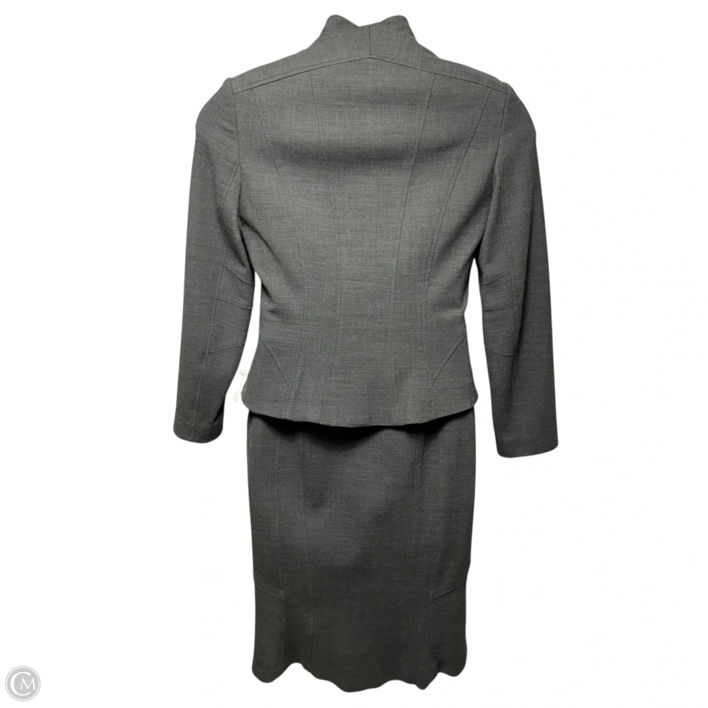 Structured Wool Blend Dress & Blazer Set 2pc By Yigal Azrouel In Grey, Size: 10