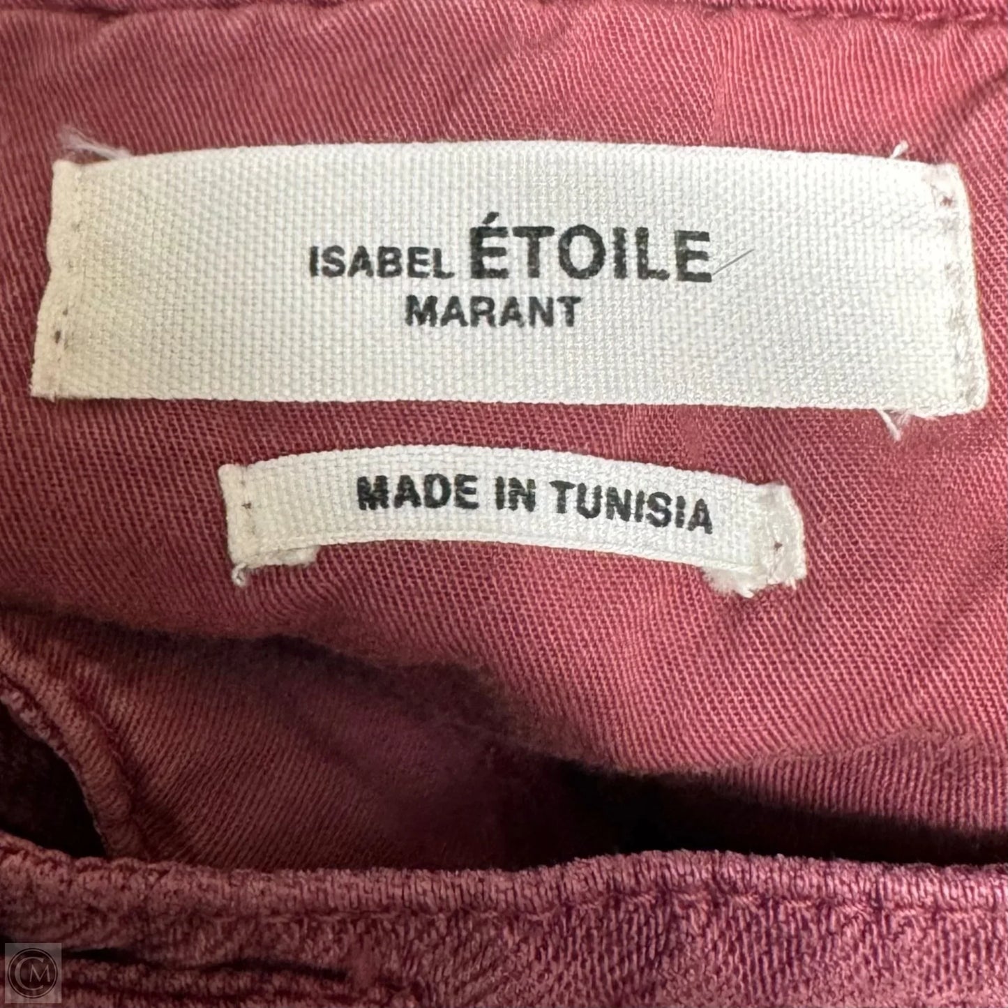 Lago Linen Blend Pants Designer By Isabel Marant In Raspberry, Size: 12 (44 FR)
