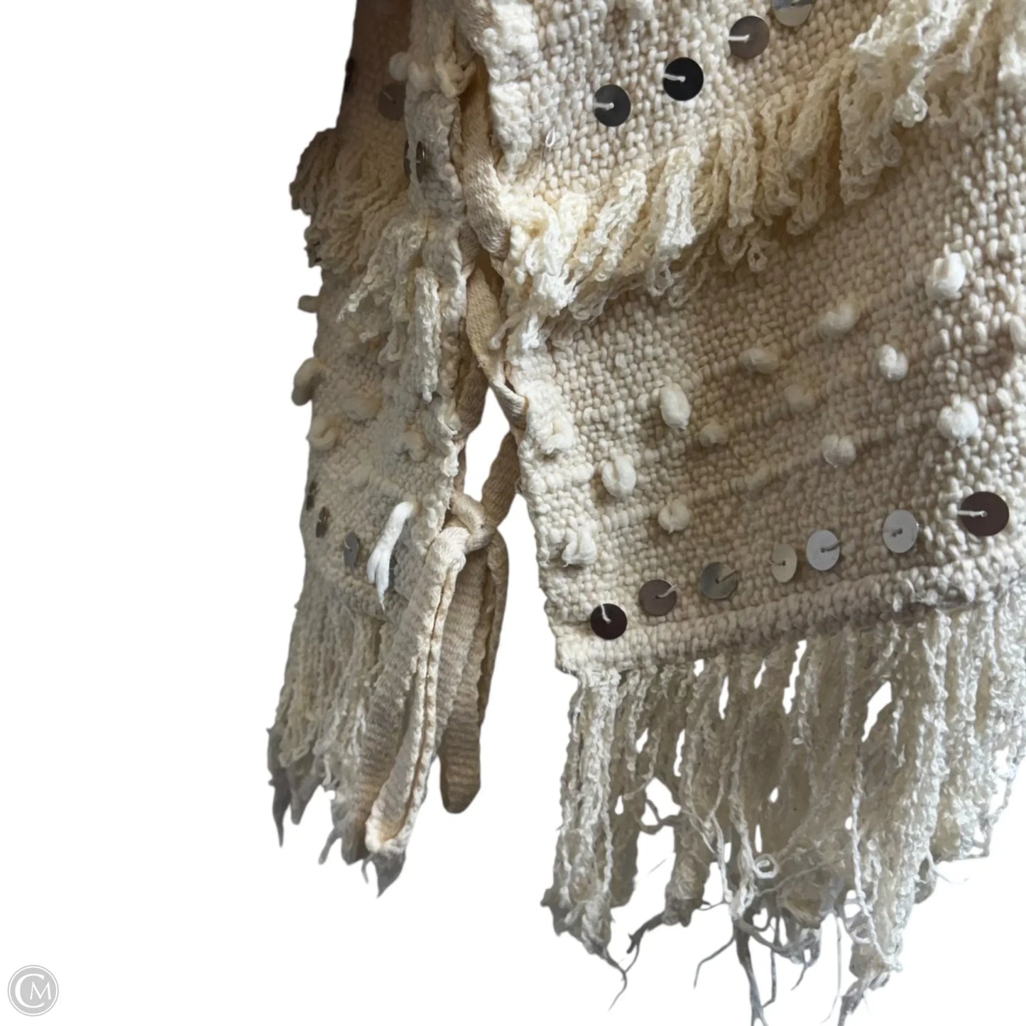 Bennie Fringe Hooded Top Long Sleeve By Ulla Johnson In Cream, Size: Osfm