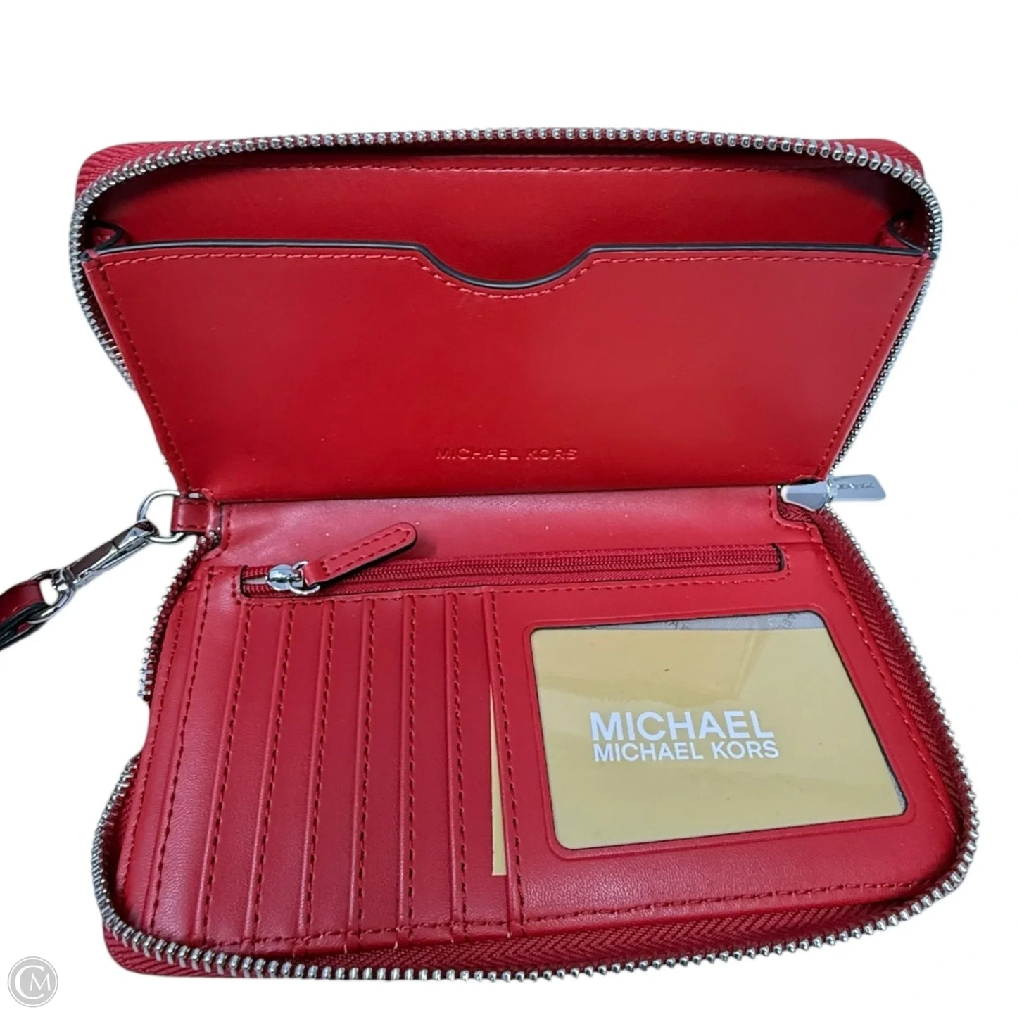 Jet Set Travel Large Striped Logo Jacquard Smartphone Wristlet By Michael By Michael Kors, Size: Medium