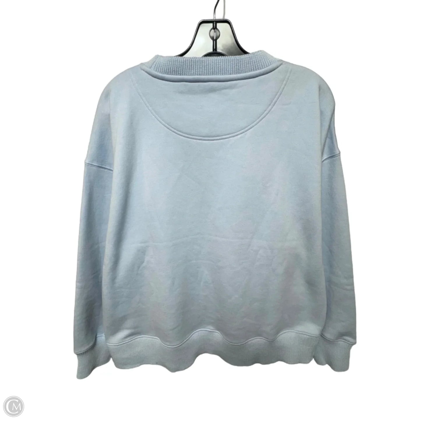 Crewneck Sweatshirt Designer By Karl Lagerfeld In Blue, Size: L