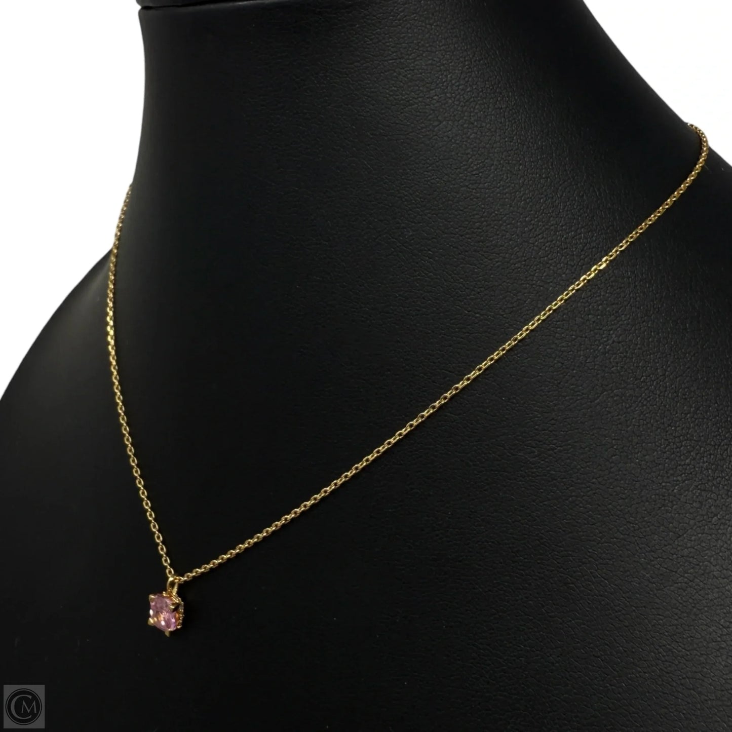 Little Luxuries Pink Square Pendant Necklace Designer By Kate Spade