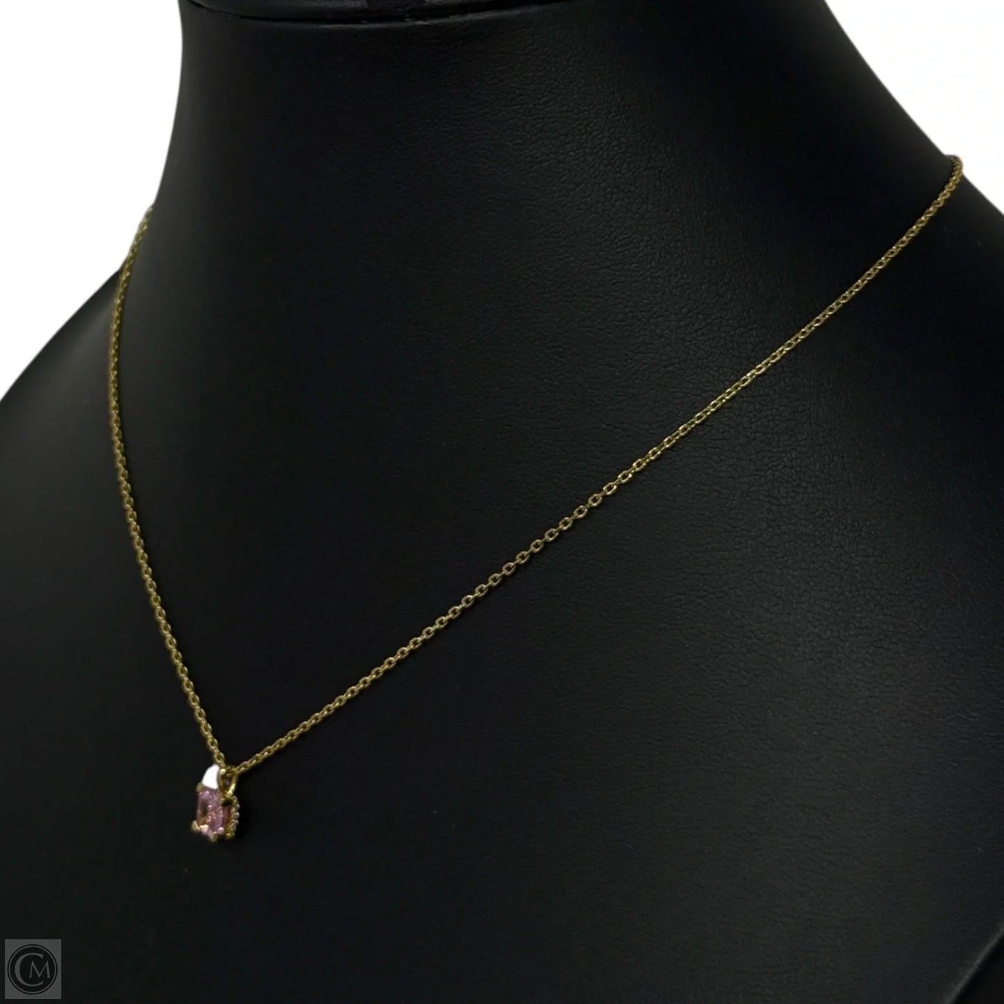 Little Luxuries Pink Square Pendant Necklace Designer By Kate Spade