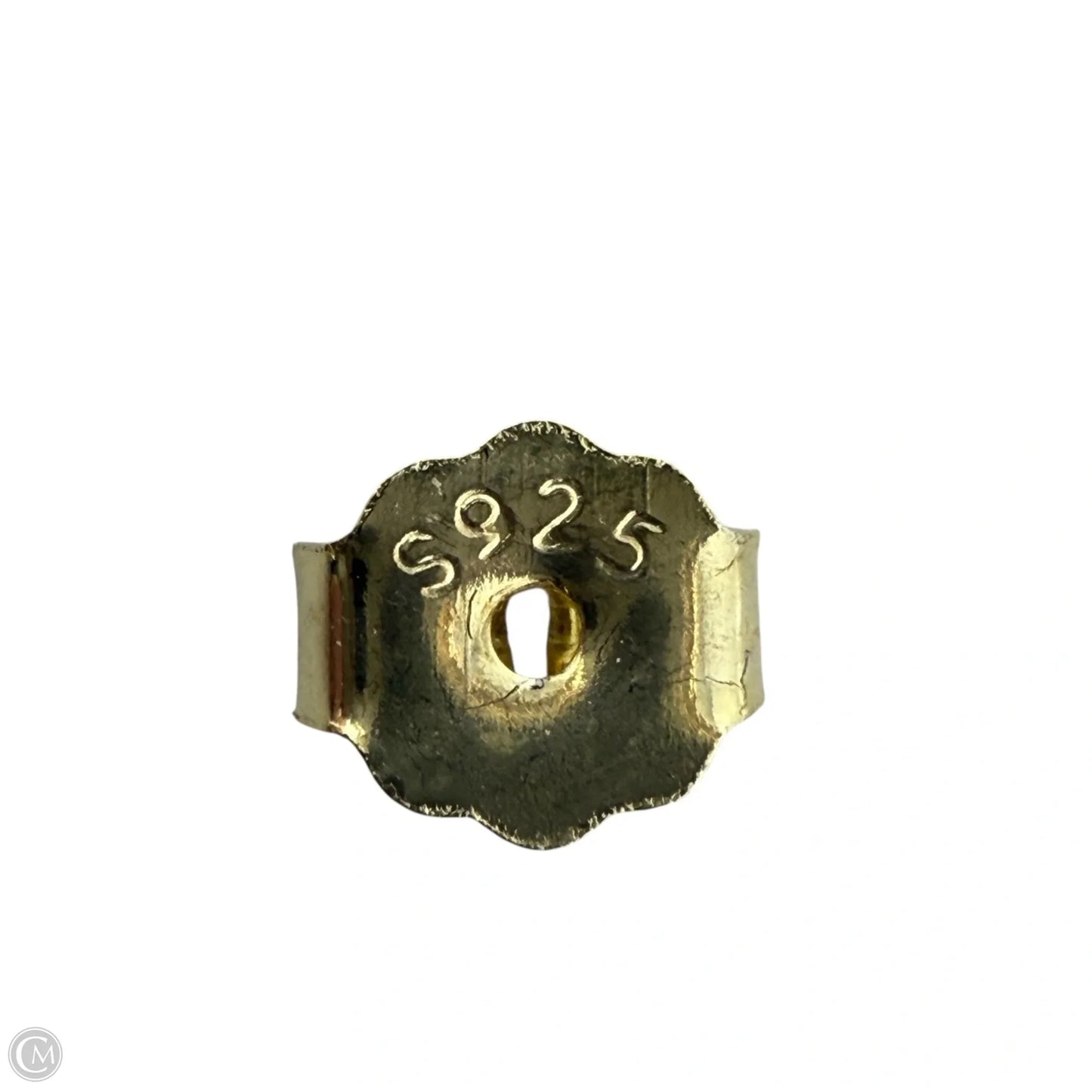 Gold Over Sterling Silver CZ Cherry Stud Earrings By Rachel Zoe