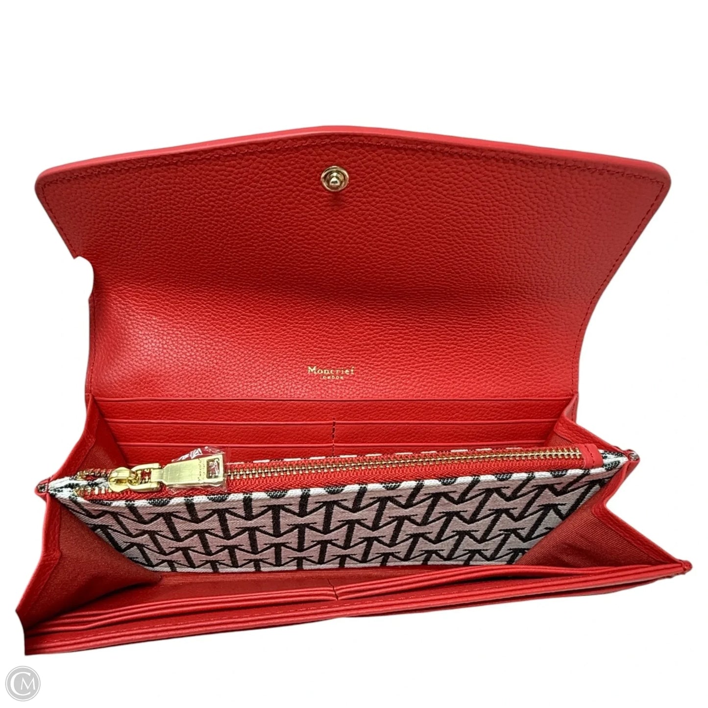 Tillie Italian Full Grain Leather Wallet By Moncrief, Size: Medium