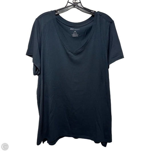 Top Short Sleeve Basic By Jones New York In Navy, Size: 2x