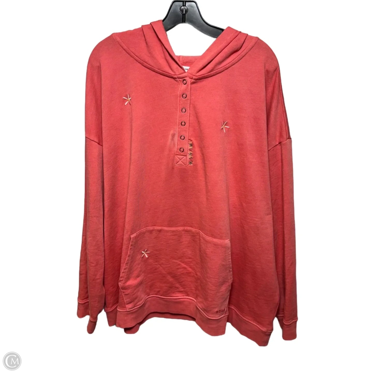 Sweatshirt Hoodie By Peace Love World In Pink, Size: 2x