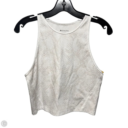 Cropped Athletic Tank Top By Athleta In Cream, Size: S