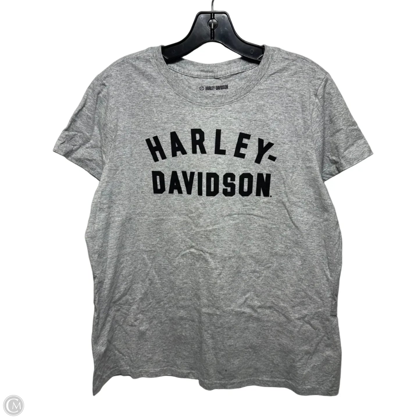“Harley-Davidson” Tee-Knit Basic By Harley Davidson In Light Grey Heather, Size: Xl
