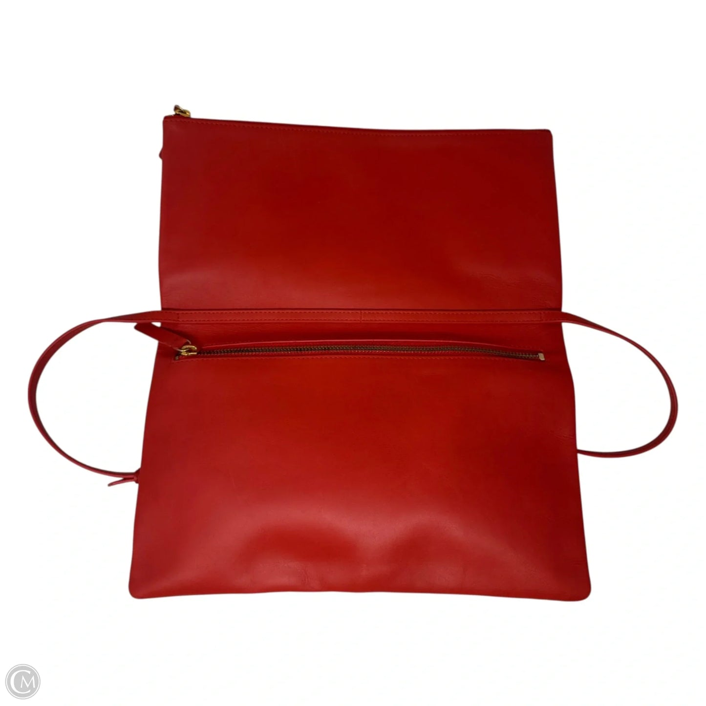 Foldover Crossbody Handbag Leather By Everlane, Size: Medium
