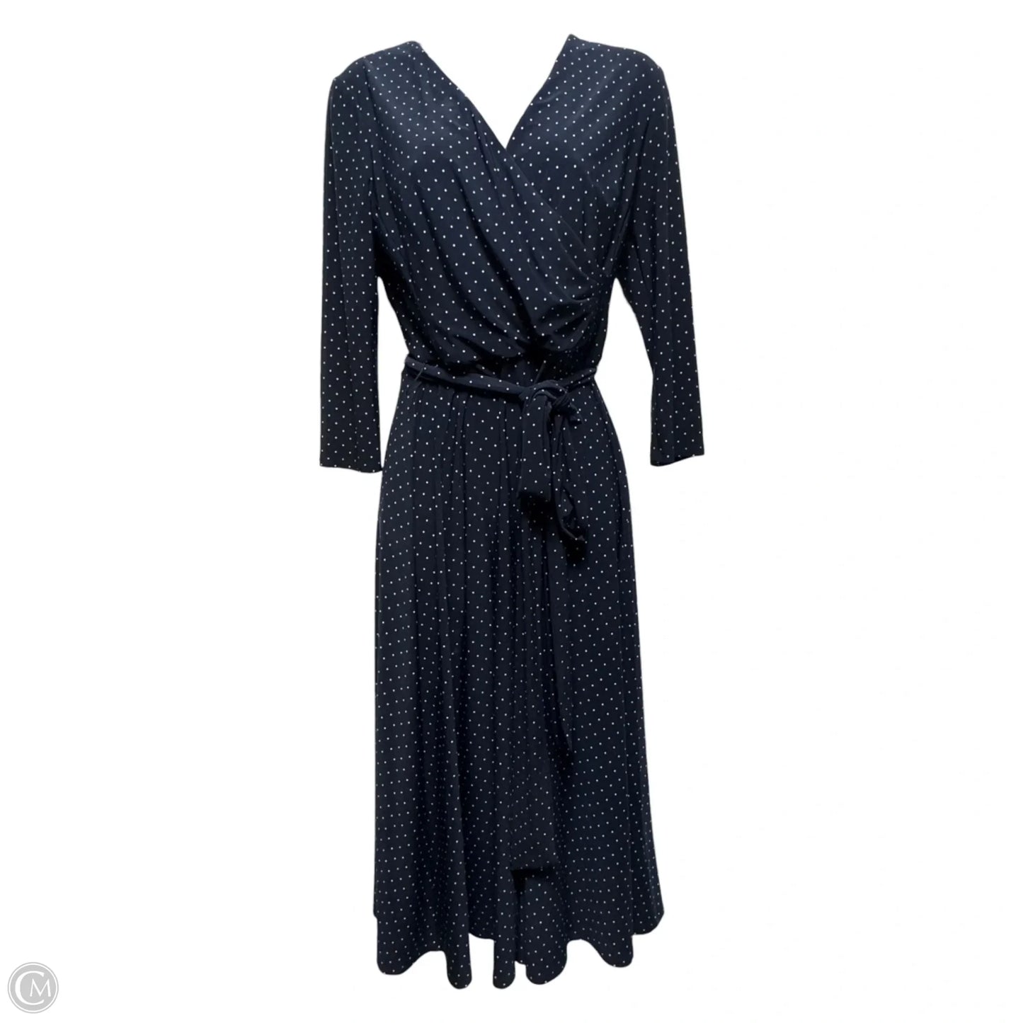 Dress Casual Midi By Lauren By Ralph Lauren In Polkadot Pattern, Size: 6