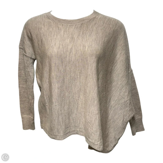 Awry Asymmetrical Merino Wool Sweater Designer By All Saints In Tan, Size: M
