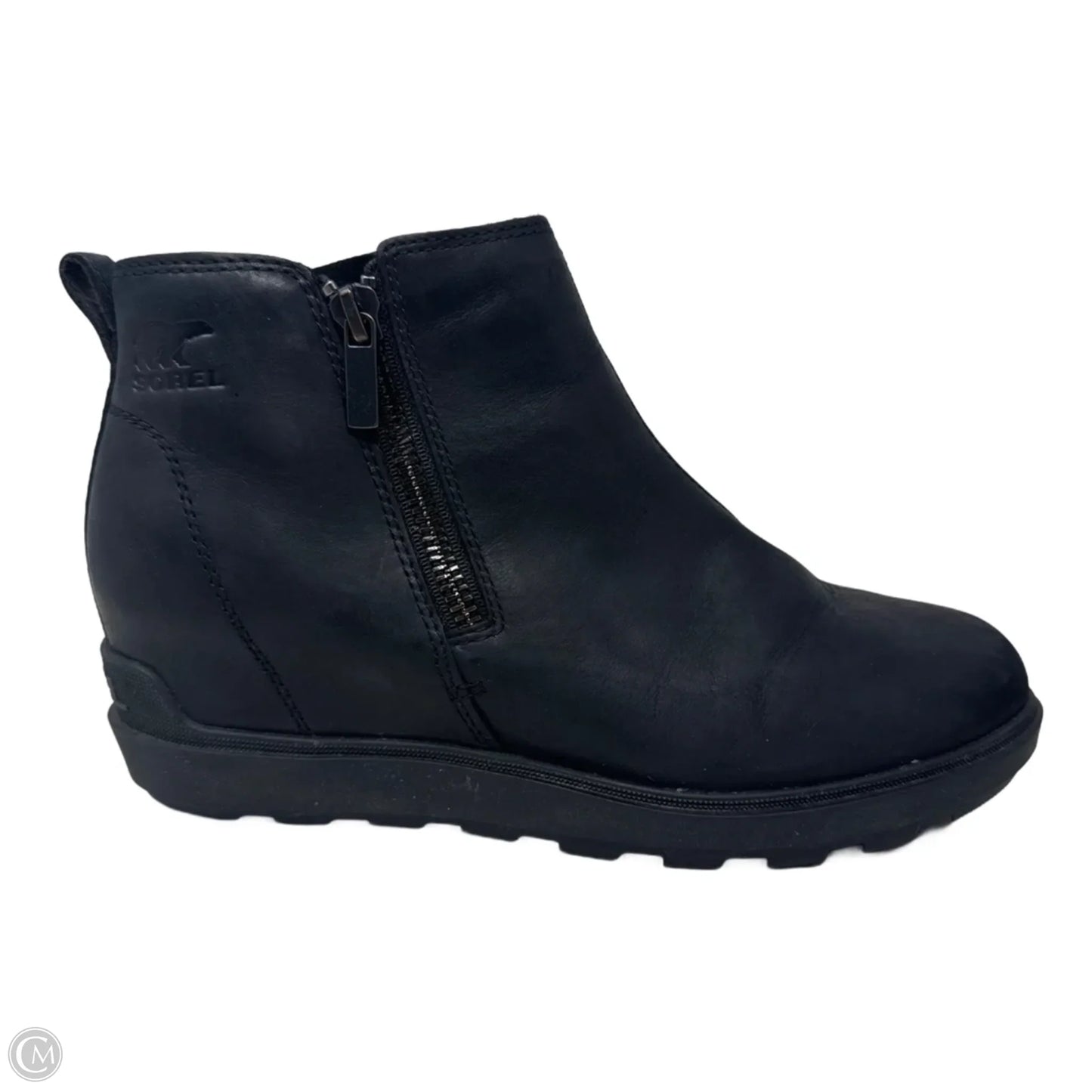 Evie Boots Ankle Flats By Sorel In Black, Size: 9.5