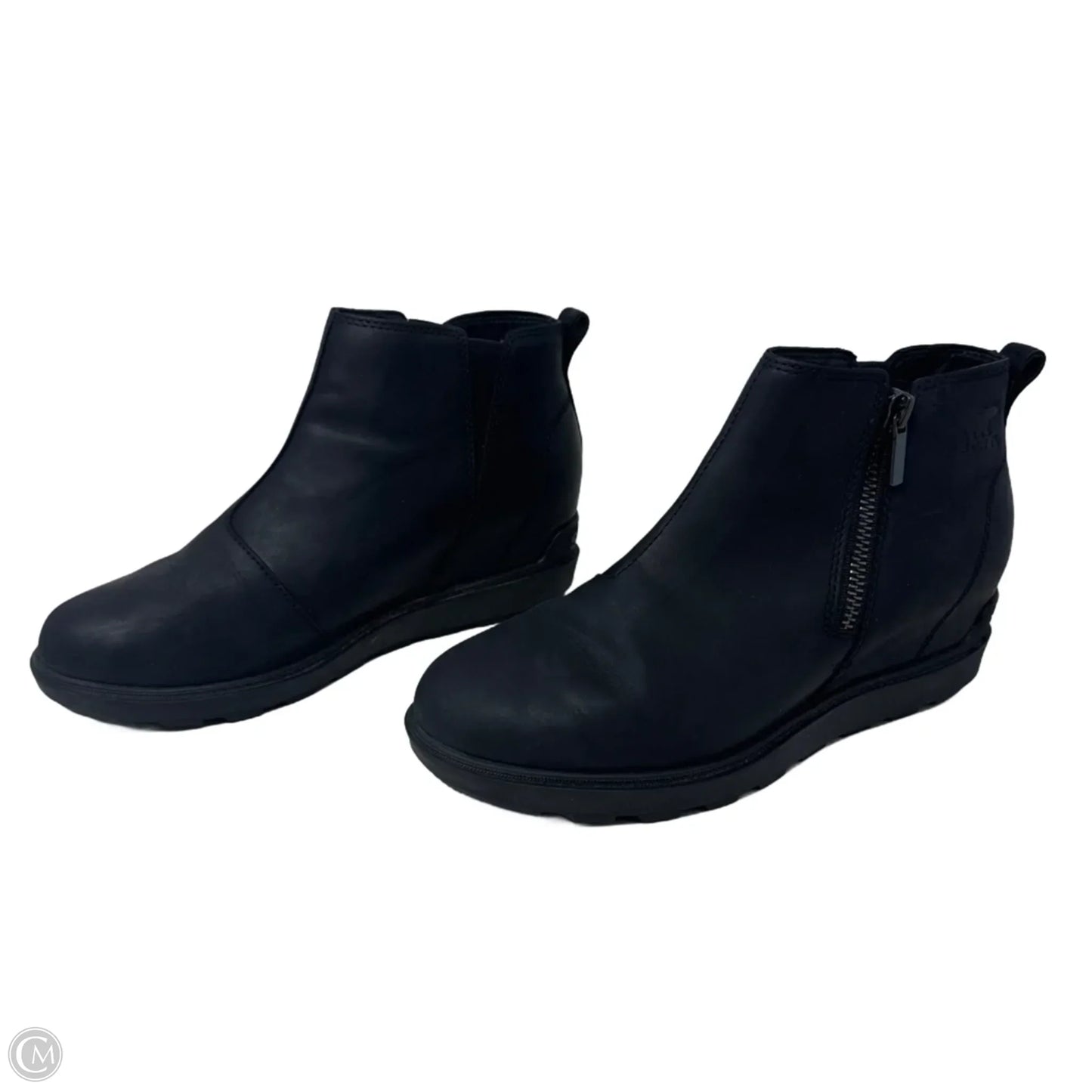 Evie Boots Ankle Flats By Sorel In Black, Size: 9.5