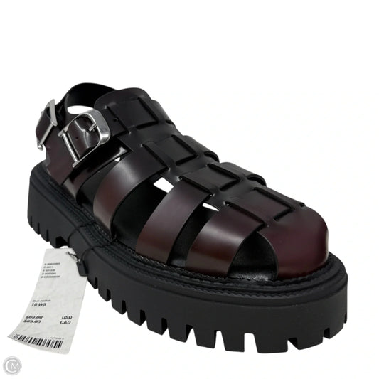 Lauren Fisherman Sandals By Urban Outfitters In Brown, Size: 10