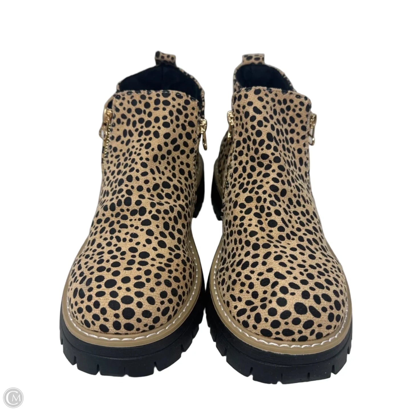 Boots Ankle Flats Unbranded In Animal Print, Size: 10 (41)