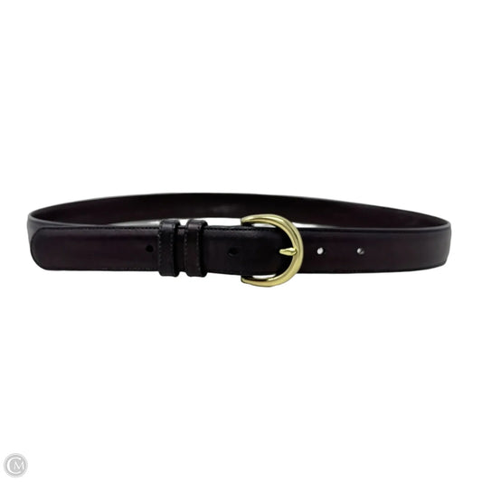 Classic Buckle Leather Belt Designer By Coach, Size: Large