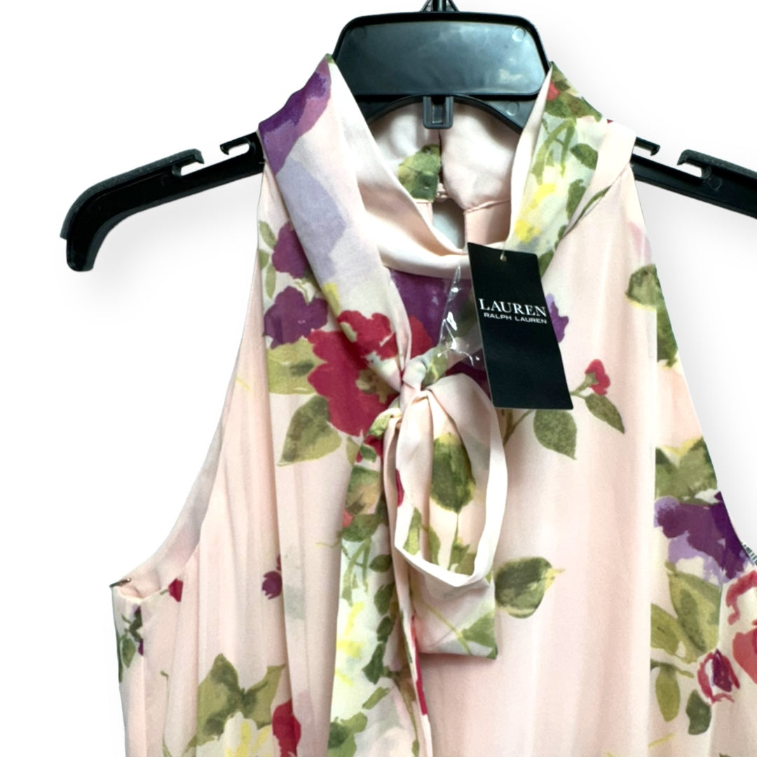 Floral Print Dress Casual Maxi Lauren By Ralph Lauren, Size 14