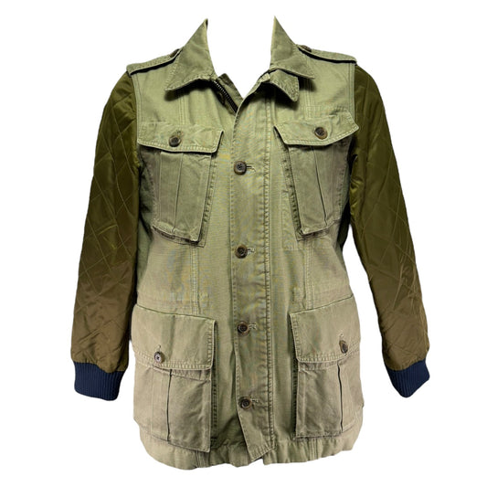 Quilted Boyfriend Fatigue Utility Jacket By J. Crew In Green, Size: M