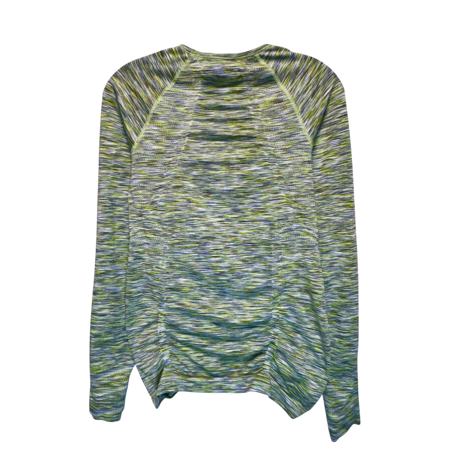 Athletic Top Long Sleeve Collar By Athleta In Green, Size: S