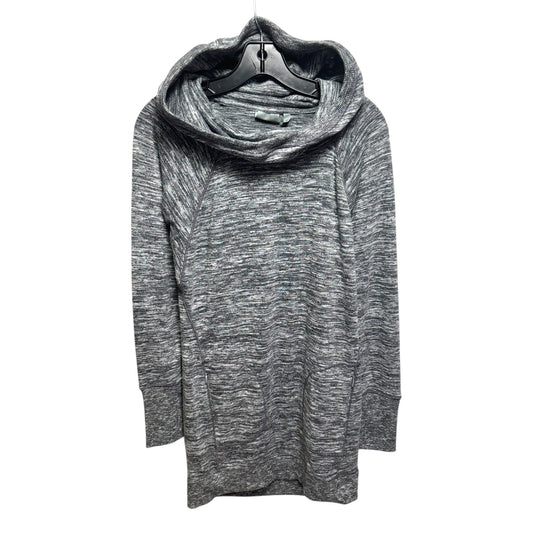 Hooded Athletic Top Long Sleeve Collar By Athleta In Grey, Size: Xs