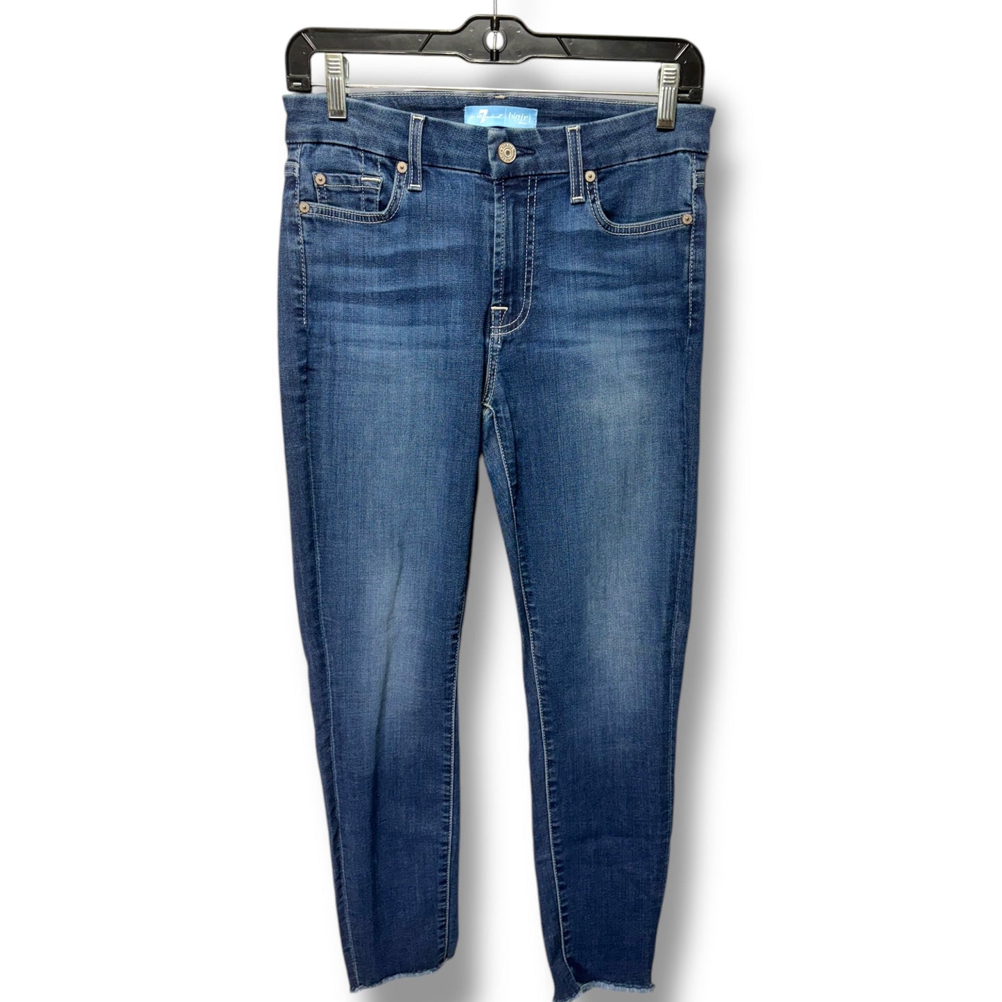 Jeans Skinny By 7 For All Mankind In Blue Denim, Size: 6