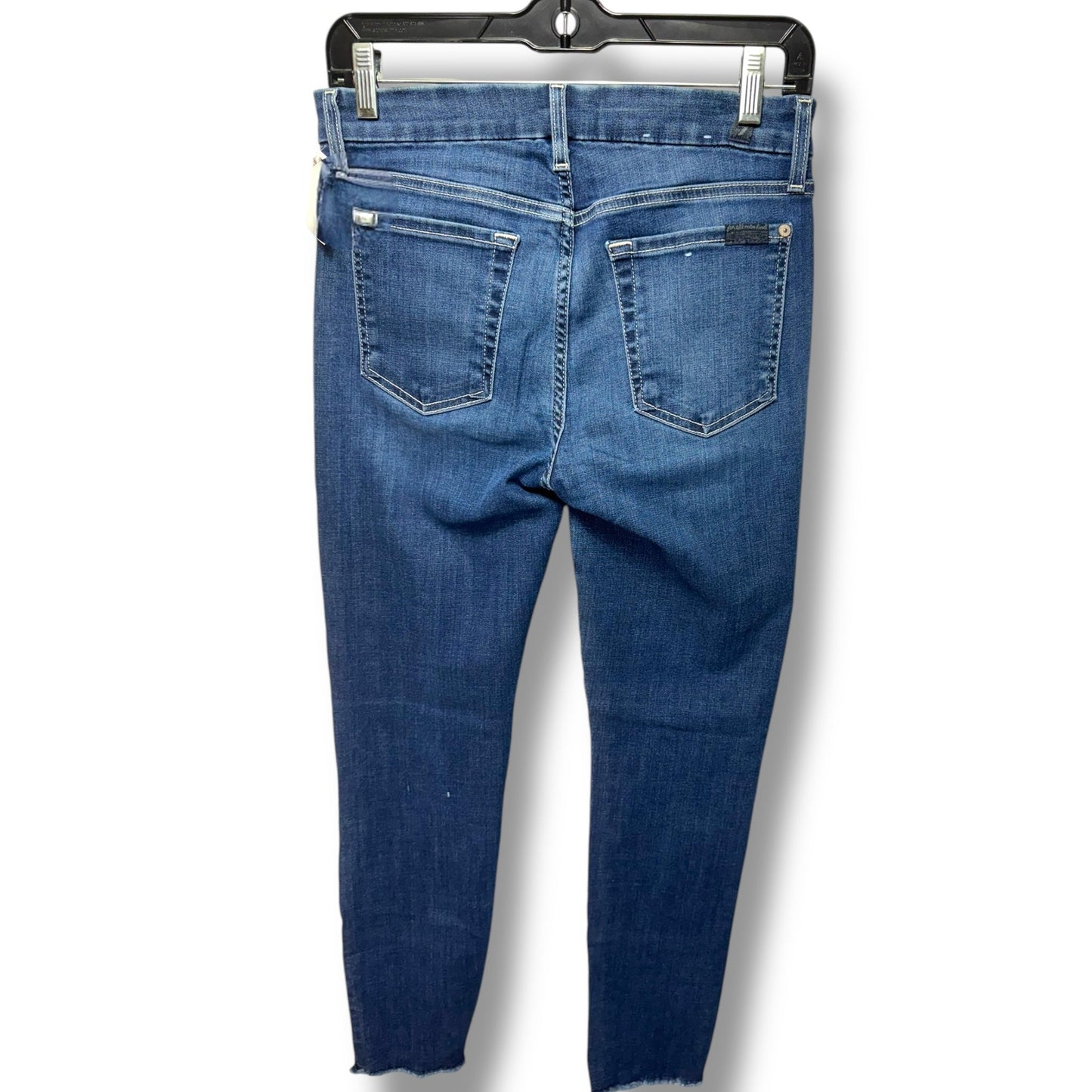 Jeans Skinny By 7 For All Mankind In Blue Denim, Size: 6